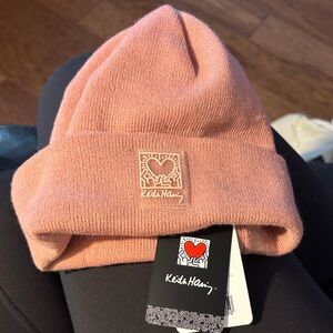 Keith Haring Pink Beanie- Art is for Everybody
